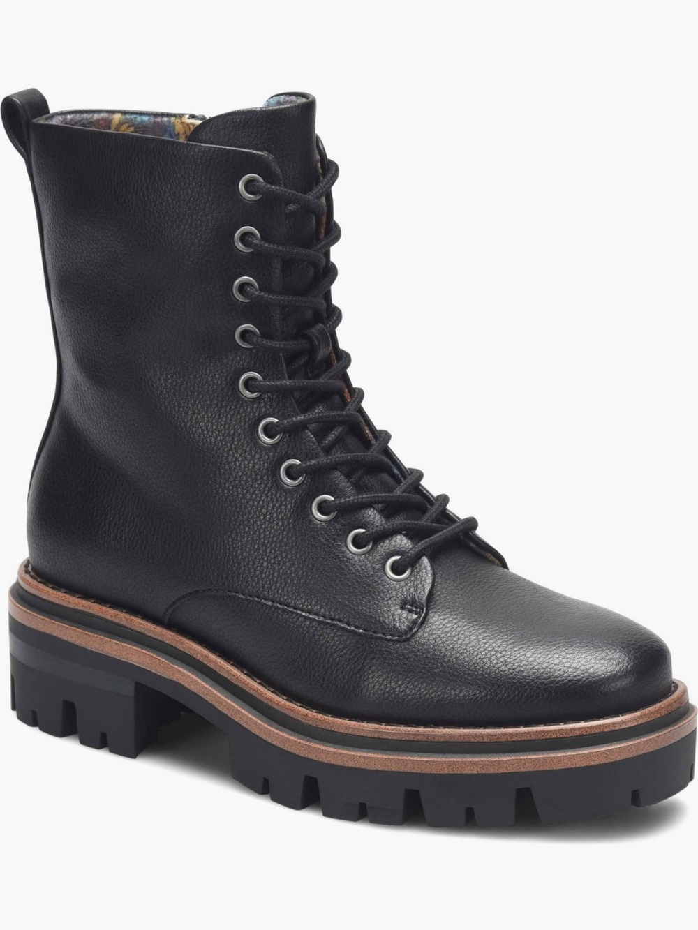 Korks Vail Black Lug Sole Combat Boots NWOT Size 11